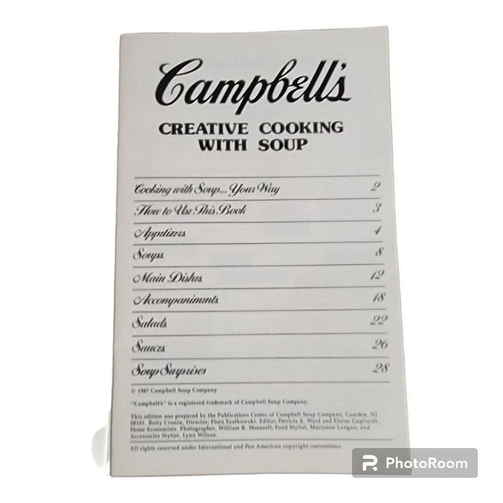 Lot of 2 Campbell's Favorite Recipes Creative Cooking with Soup Cook Booklets